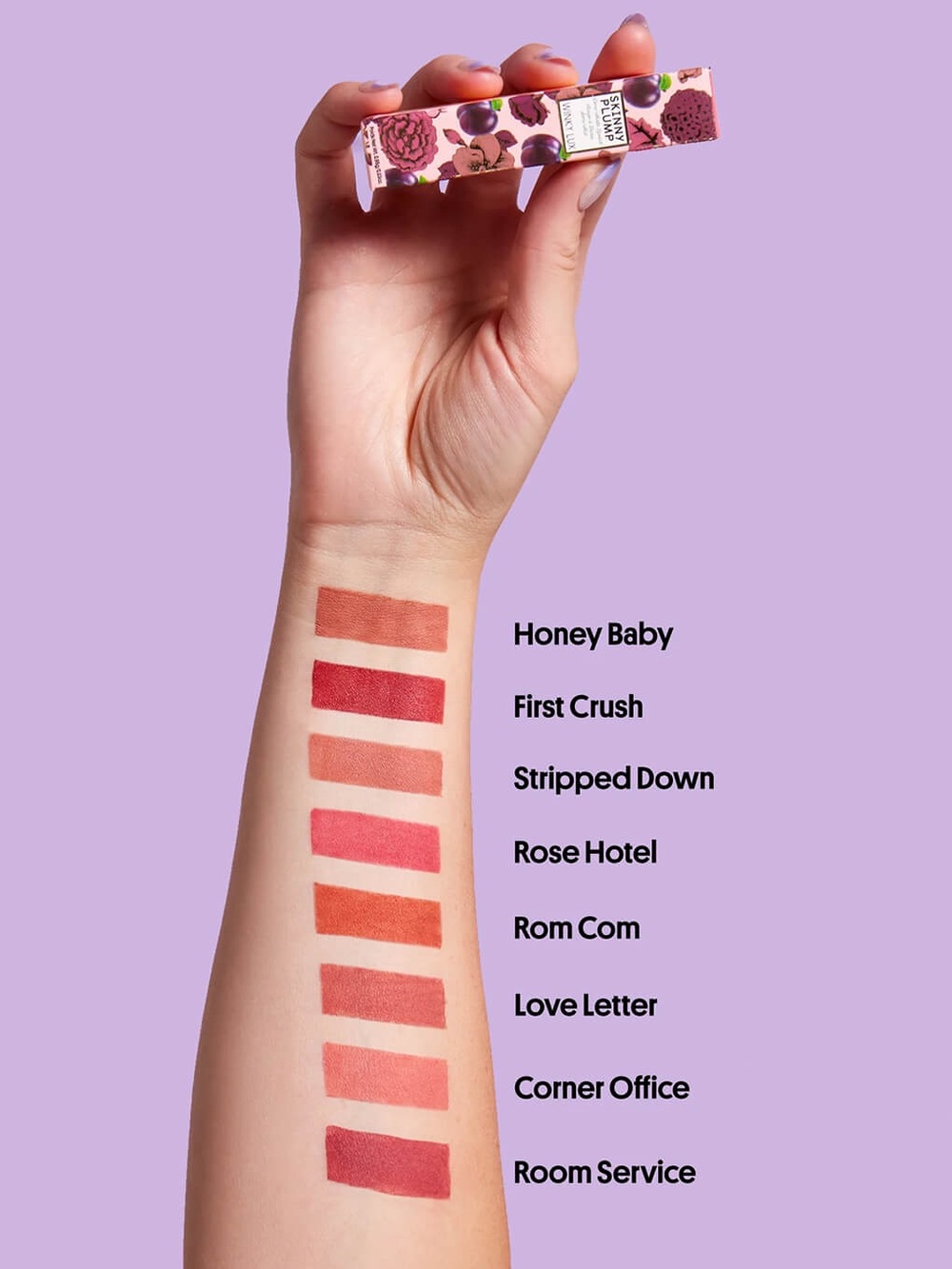 WINKY LUX Skinny Plump Demi-Matte Lipstick in Room Service 0.03 oz / 0.95 g - Picture 3 of 16